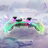 Deltaco Gaming Trådløs Controller til Nintendo Switch Transparent RGB
