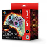 Deltaco Gaming Trådløs Controller til Nintendo Switch Transparent RGB