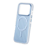 iPhone 17 Pro Cover Bølgepap MagSafe Lyseblå