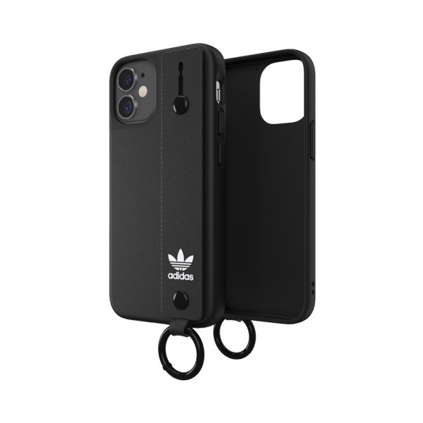 Adidas iPhone 12 Mini Cover Håndrem Case Sort