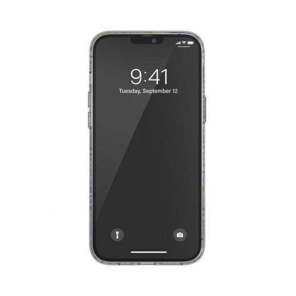 Diesel iPhone 12 Pro Max Cover Snap Case Clear AOP Blue/Neon Lime