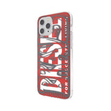 Diesel iPhone 12 Pro Max Cover Snap Case Clear AOP Rød/Grå