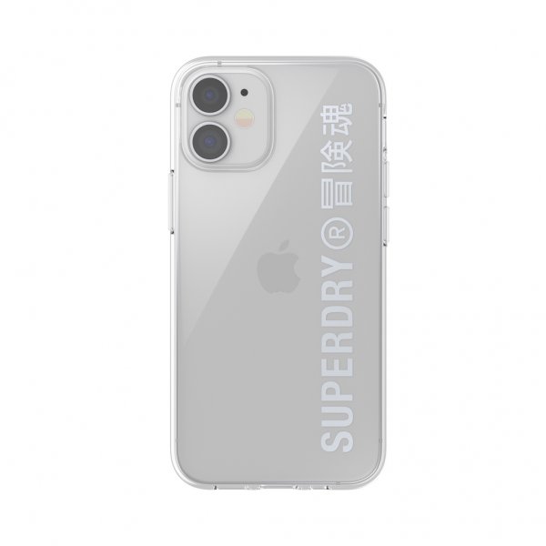 Superdry iPhone 12 Mini Cover Snap Case Clear Silver