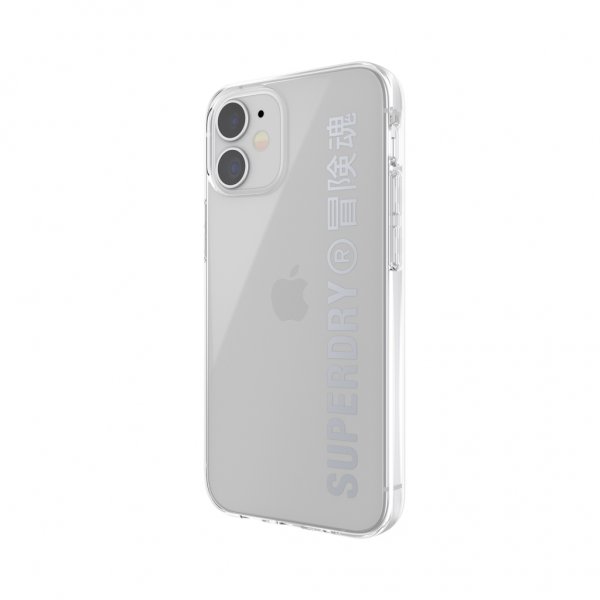 Superdry iPhone 12 Mini Cover Snap Case Clear Silver