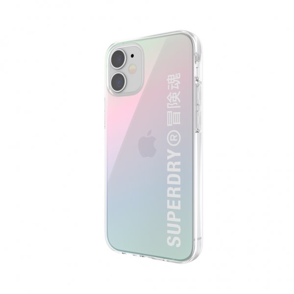 Superdry iPhone 12 Mini Cover Snap Case Klar Holografisk