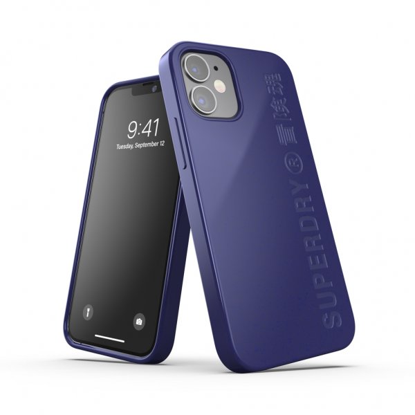 Superdry iPhone 12 Mini Cover Snap Case Komposterbare materialer Marineblå