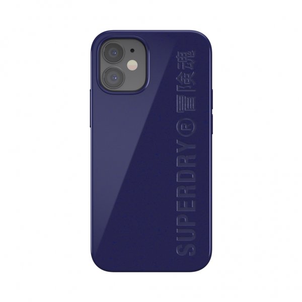 Superdry iPhone 12 Mini Cover Snap Case Komposterbare materialer Marineblå