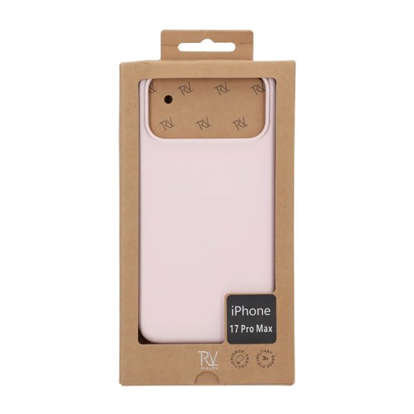 Rvelon iPhone 17 Pro Max Cover Silikone MagSafe Lyserød