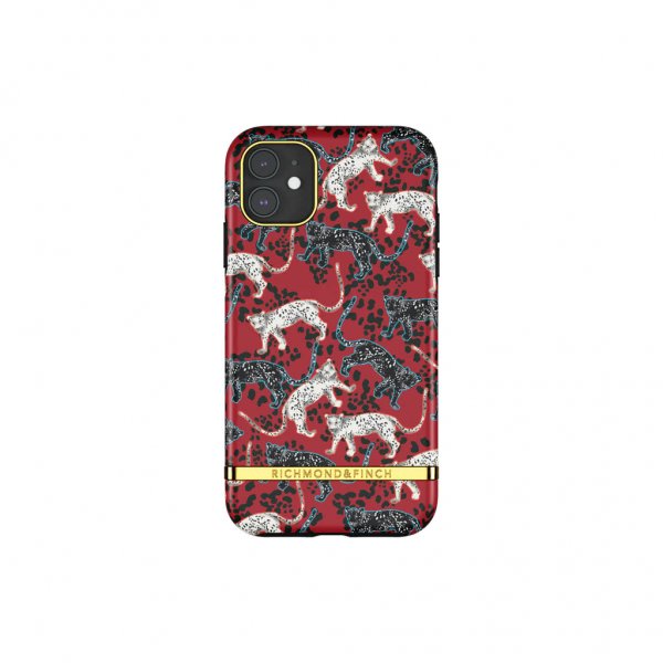 Richmond & Finch iPhone 11 Cover Samba Red Leopard