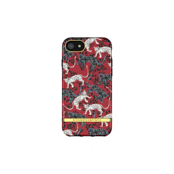 Richmond & Finch iPhone 6/6S/7/8/SE Cover Samba Red Leopard