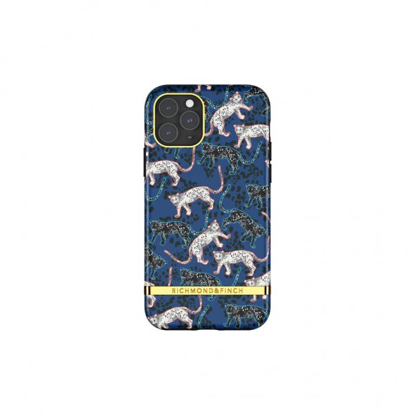Richmond & Finch iPhone 11 Pro Cover Blue Leopard