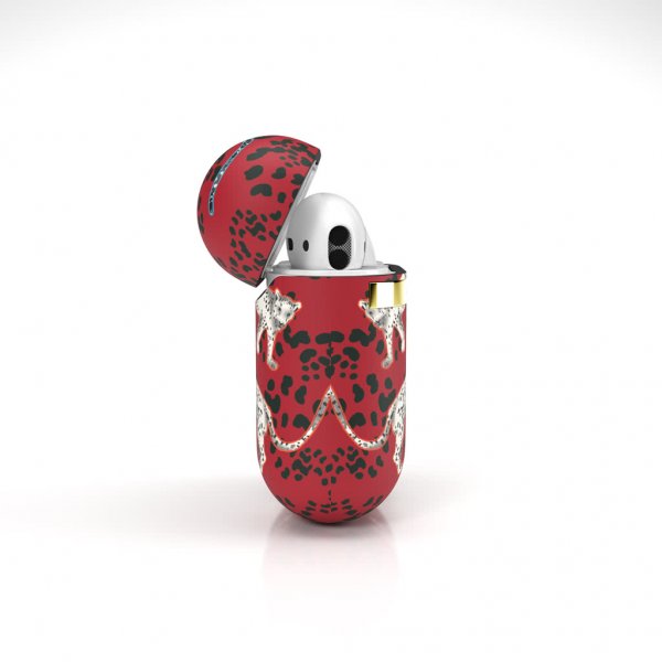 Richmond & Finch AirPods (1/2) Cover Samba Red Leopard