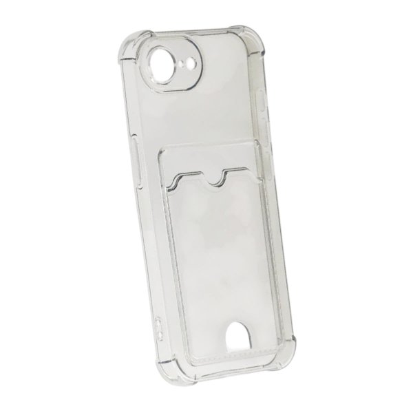 iPhone 16./17. Etui Kortholder Transparent Sort