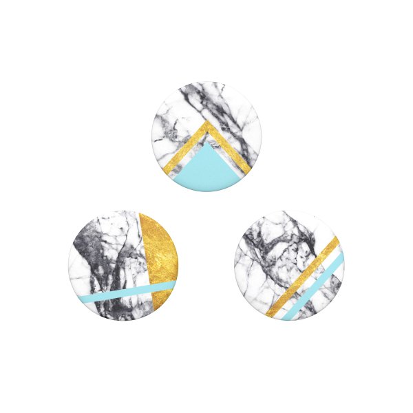 Popsockets PopMinis White Marble Glam 3-pak