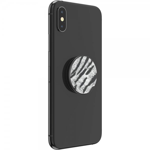 Popsockets PopGrip Vegansk Læder Zebra
