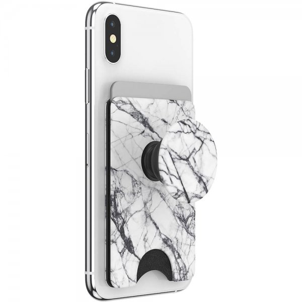 Popsockets PopWallet Dove White Marble