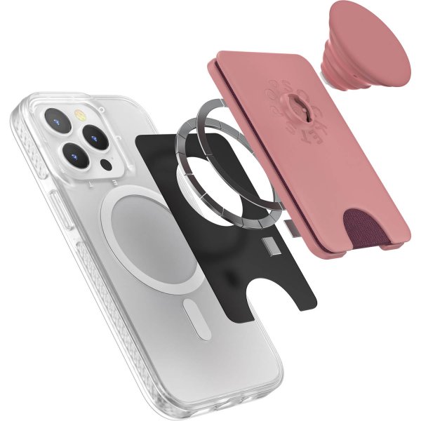 Popsockets PopWallet+ til MagSafe Clay