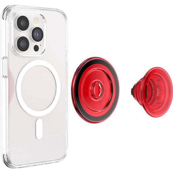 Popsockets PopGrip til MagSafe Danger Red Translucent
