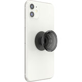 Popsockets PopGrip Transparent Sort Røg