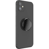 Popsockets PopGrip Transparent Sort Røg
