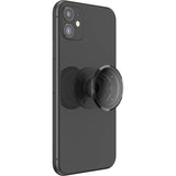 Popsockets PopGrip Transparent Sort Røg