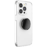 Popsockets PopGrip Transparent Sort Røg