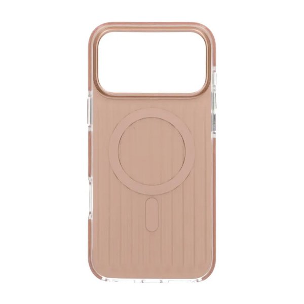 iPhone 17 Pro Max Cover Bølget MagSafe Lysebrun