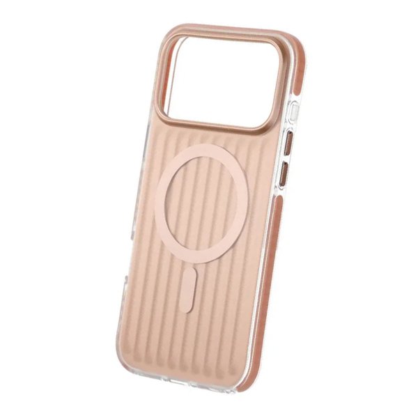 iPhone 17 Pro Max Cover Bølget MagSafe Lysebrun
