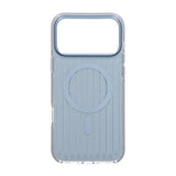iPhone 17 Pro Max Cover Bølget MagSafe Lyseblå