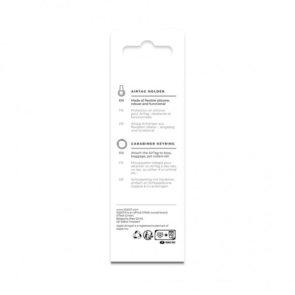 Xqisit AirTag Holder Silicone Case Sort