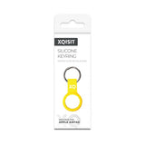 Xqisit AirTag Holder Silikone Etui Gul
