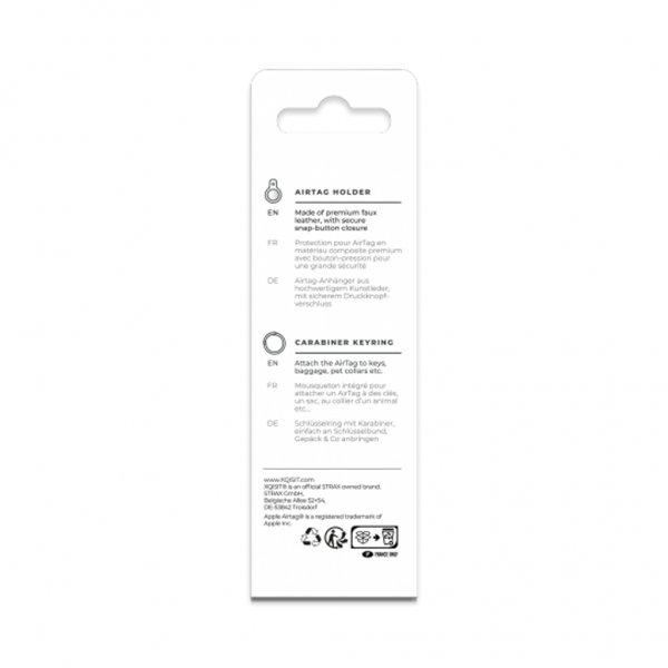 Xqisit AirTag Holder PU Case Brun