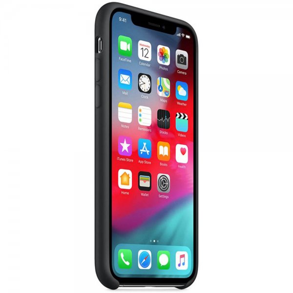 Apple Original iPhone X/Xs Cover Silikone Etui Sort