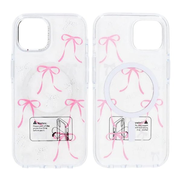 iPhone 15 Cover Mønster MagSafe Roset