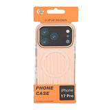 iPhone 17 Pro Cover Bølget MagSafe Lysebrun