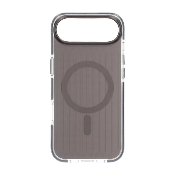 iPhone Air Etui Bølget MagSafe Transparent Sort