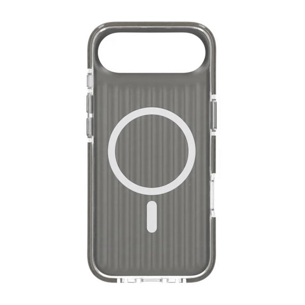 iPhone Air Etui Bølget MagSafe Transparent Sort