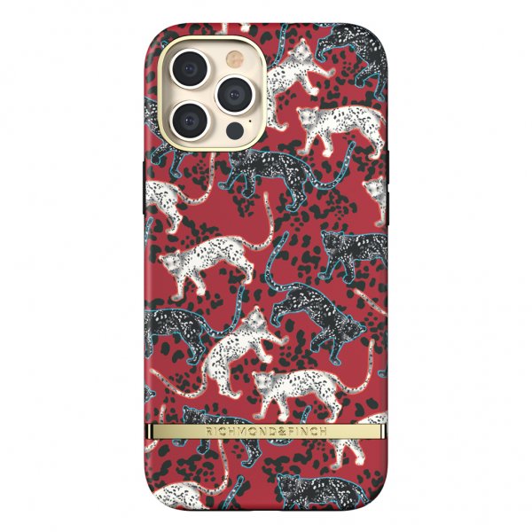 Richmond & Finch iPhone 12 Pro Max Cover Samba Red Leopard