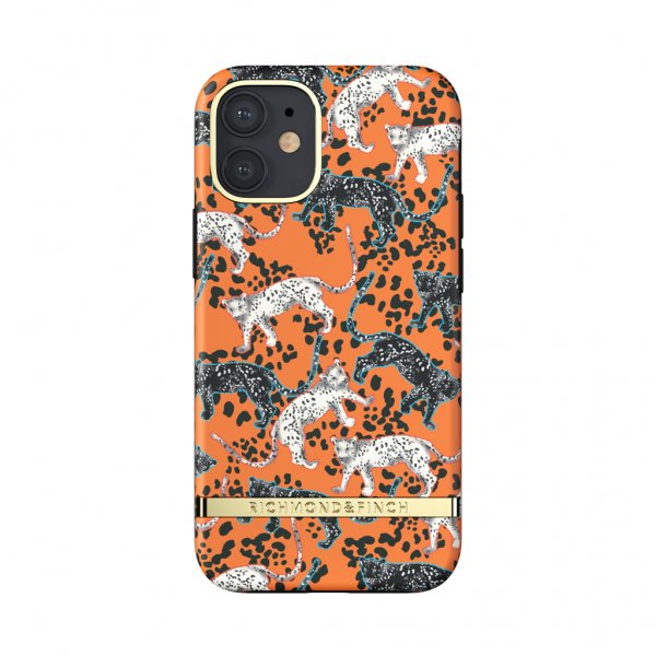 Richmond & Finch iPhone 12 Mini Cover Orange Leopard