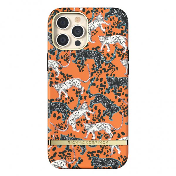 Richmond & Finch iPhone 12 Pro Max Cover Orange Leopard