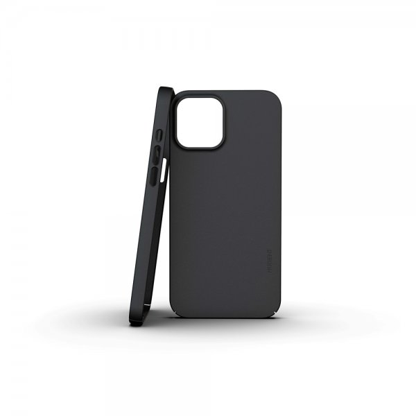 Nudient iPhone 12 Pro Max Cover Thin Case V3 MagSafe Ink Black