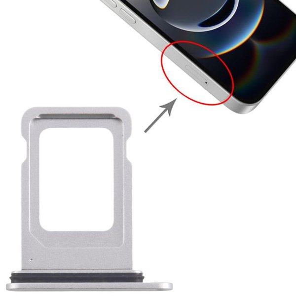 iPhone 16e SIM-kortholder - Hvid
