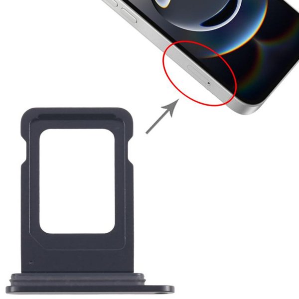 iPhone 16 Simkortsholder - Sort