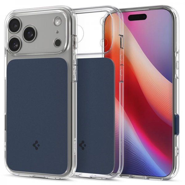 Spigen iPhone 17 Pro Max Cover Ultra Hybrid T MagFit Mat Blå