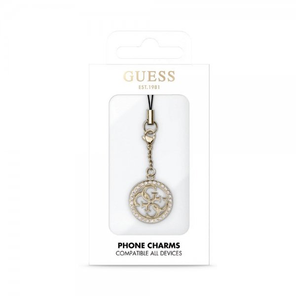 Guess 4G Metal Charm Rhinestones Guld