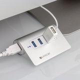 Satechi USB 3.0 aluminiumhub 4 porte sølv