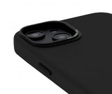Decoded iPhone 14 Plus Cover med Læder Bagside Sort
