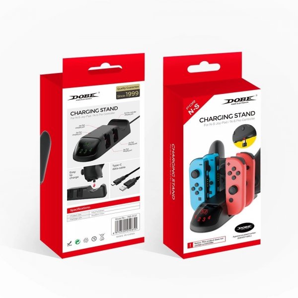 Dobe 5-i-1 Nintendo Switch Controller Ladestation