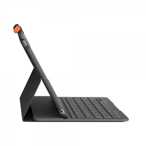 Logitech iPad 10.2 (gen 7/8/9) Cover med Tastatur Slim Folio Nordisk Grå