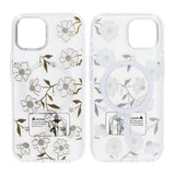 iPhone 15 Cover Mønster MagSafe Blomstergrene